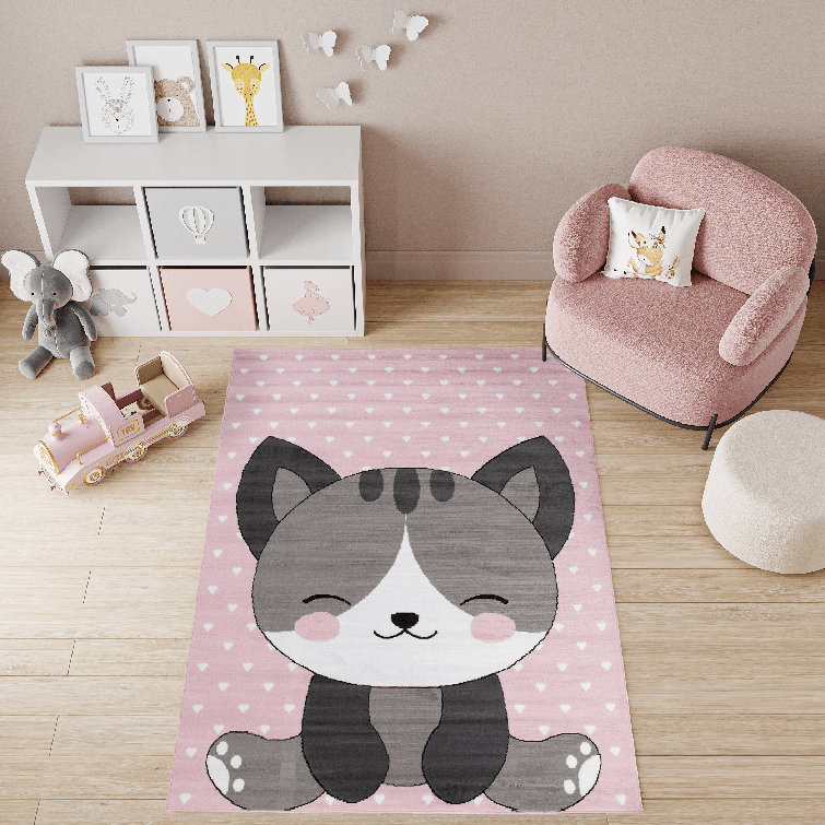 Harriet Bee Bette Pink/Grey Area Rug Wayfair.co.uk